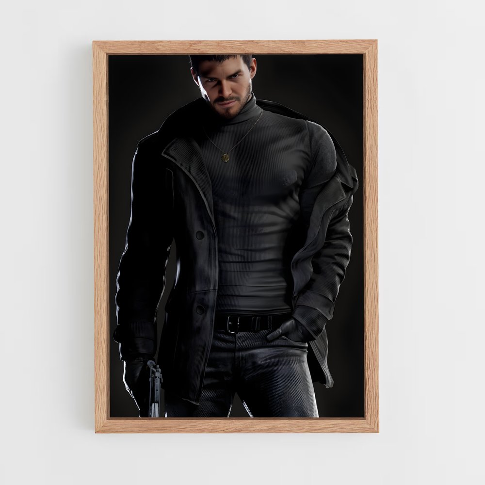 Poster Chris Redfield: L'Ultime Survivant – affiche Resident Evil (vue 4)